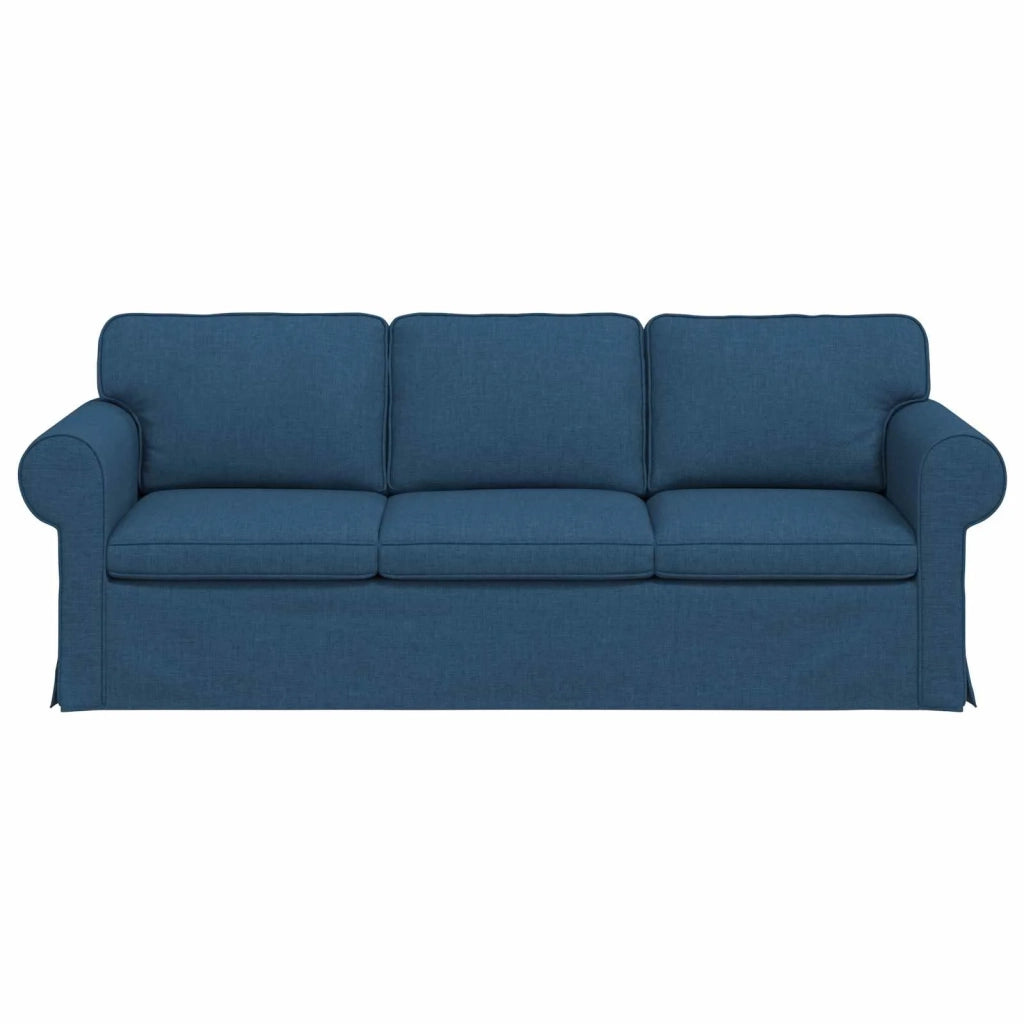 Divano Blu 215 x 82 x 80 cm Tessuto