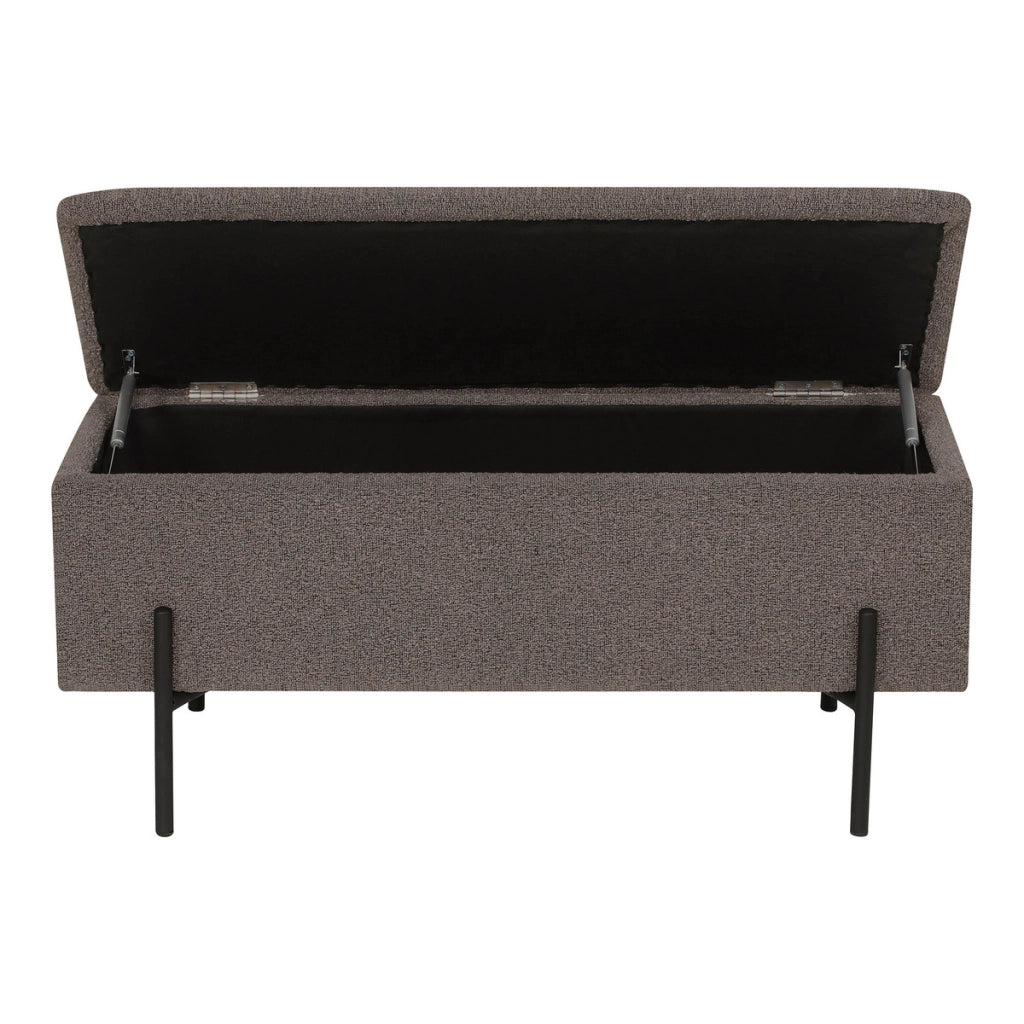 Panca Watford, Marrone, Poliestere, 36,5x95x43 cm