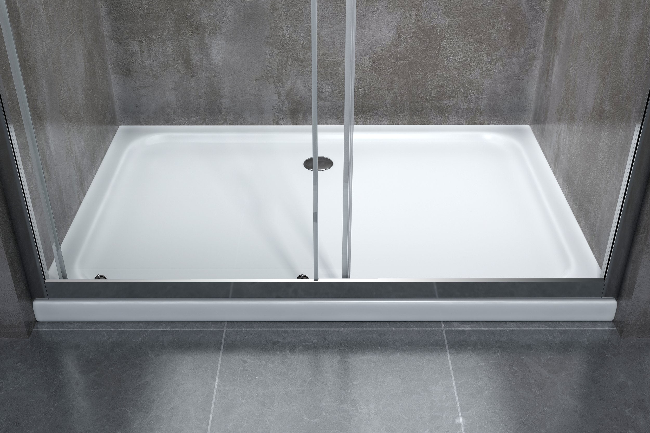 Porta doccia vetro 6 mm per installazione in nicchia Altezza 190 cm installazione reversibile cm 120-125  