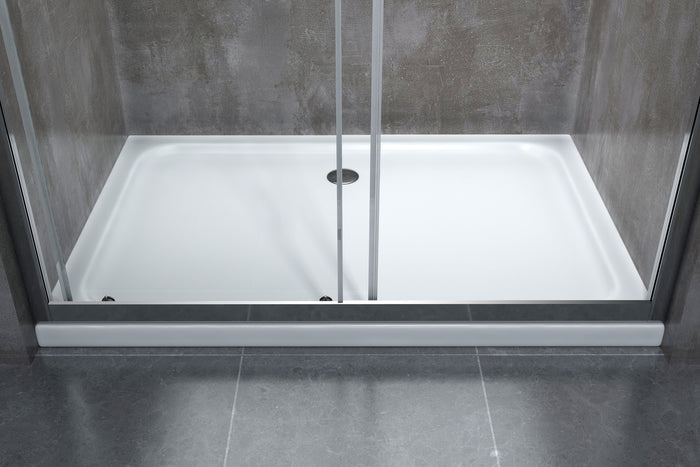 Porta doccia vetro 6 mm per installazione in nicchia Altezza 190 cm installazione reversibile cm 135-140  