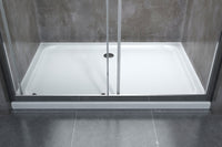 Porta doccia vetro 6 mm per installazione in nicchia Altezza 190 cm installazione reversibile cm 100-105  