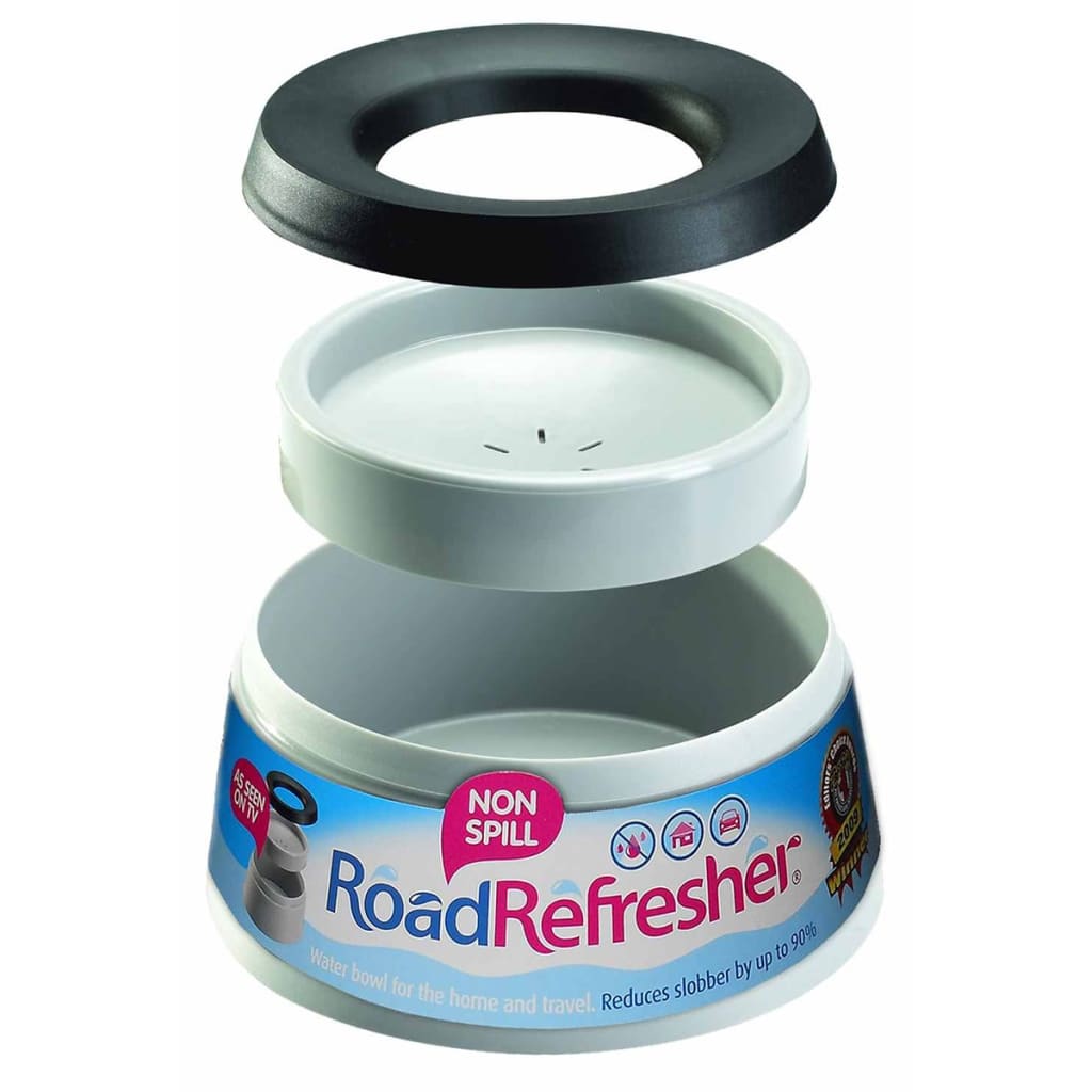 Road Refresher Ciotola Anti Schizzo per Animali Piccola Grigia SGRR 422154