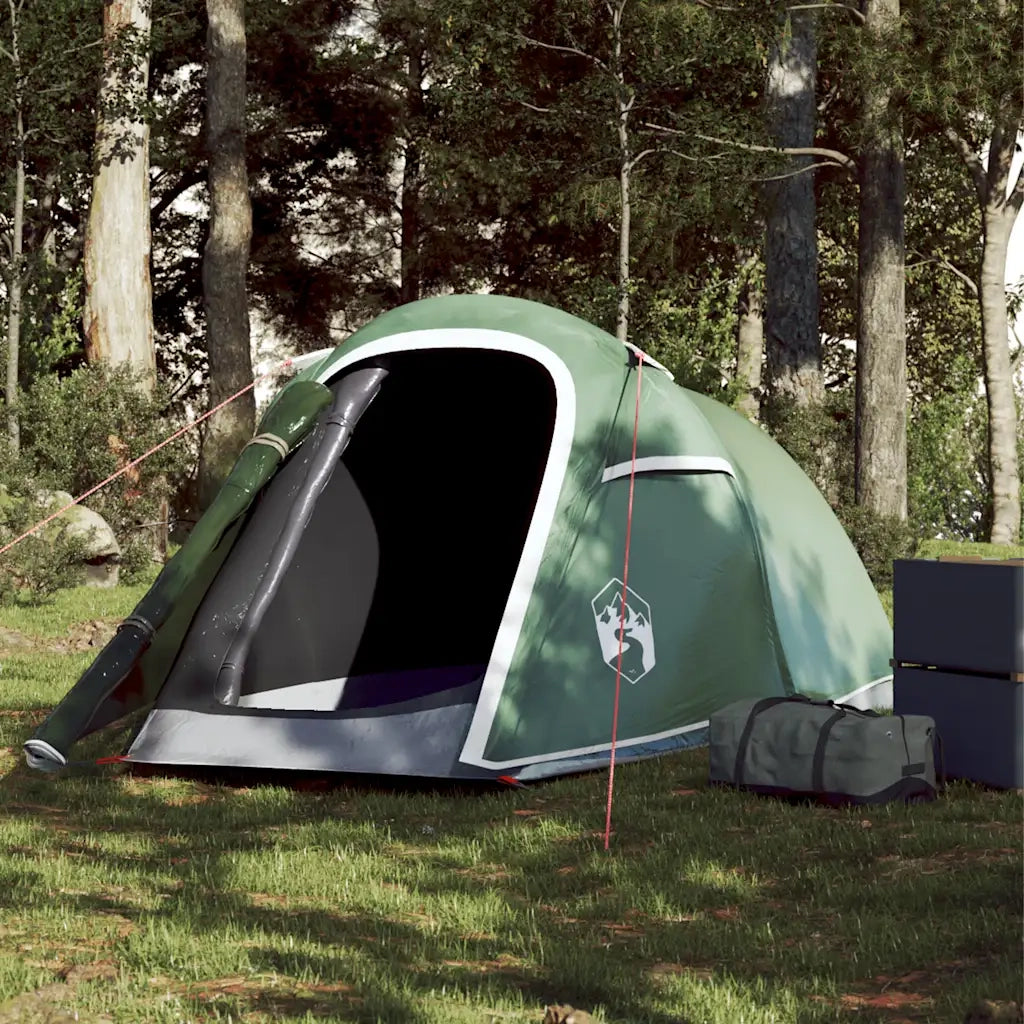 Tenda da Campeggio a Tunnel per 2 Persone-Tenda per Escursionismo Verde Impermeabile 734639