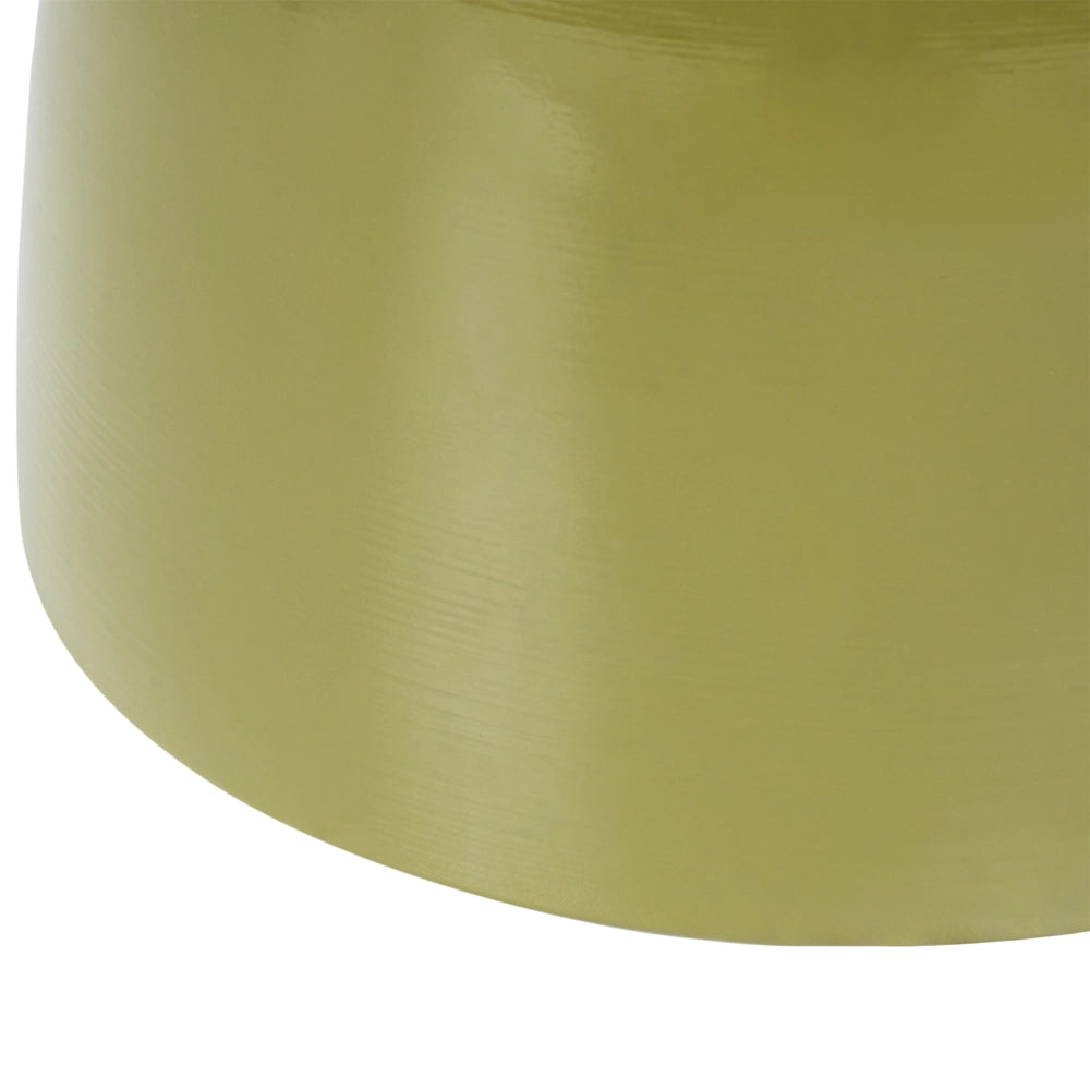 Tavolino Accent in ferro verniciato verde oliva per soggiorno e camera da letto