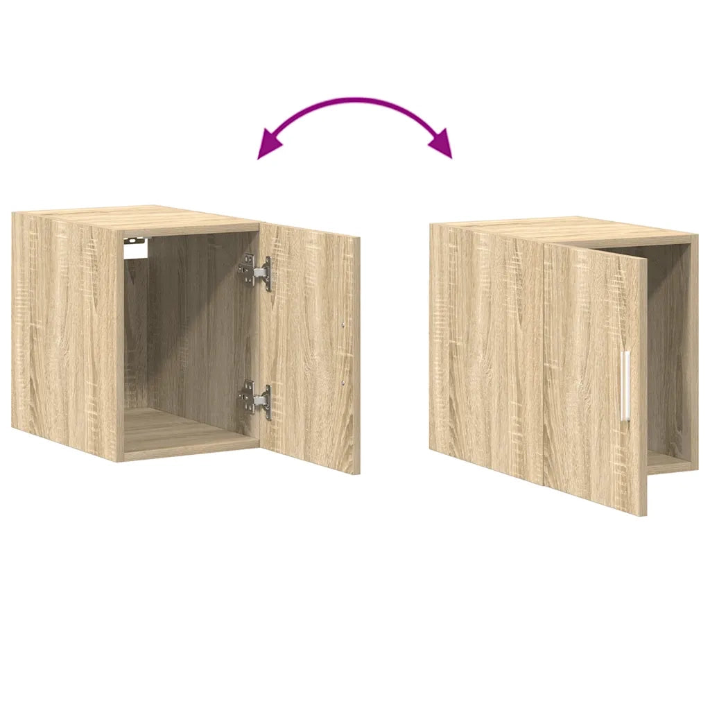 vidaXL Mobile Sottile Rovere Sonoma 30x42,5x225 cm in Truciolato