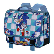SONIC CARTELLA SPAZIOSA  ZAINO CARTABLE 2.0 SONIC BLUE LAY - ZENCOCCO