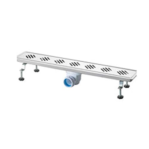 Canalina di scarico griglia doccia con sifone in acciaio inox 90 cm vicario