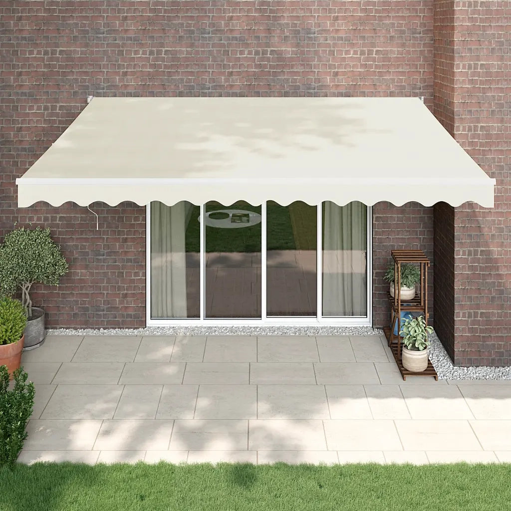 Tenda Sole Automatica Retrattile Crema 4,5x3 m 3154479
