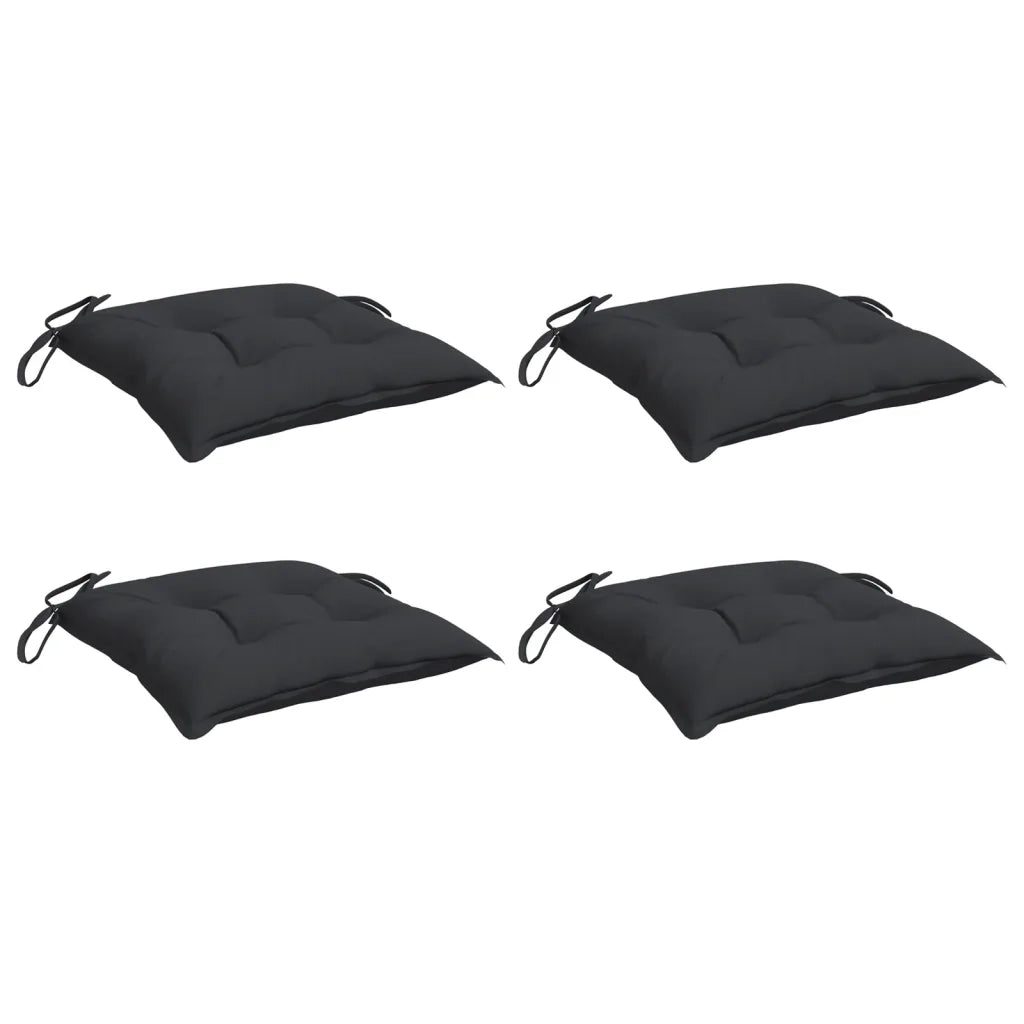 Cuscini per Pallet 4 pz Neri 50x50x7 cm Tessuto Oxford 361529