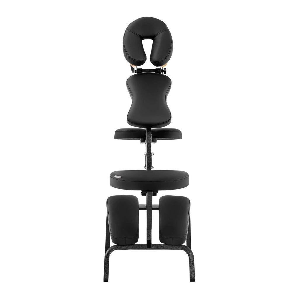 Poltrona massaggiante pieghevole in acciaio rivestimento in PVC portata 130 kg con sacco nero 14_0000884