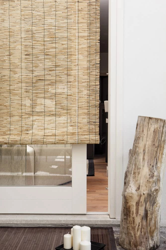 Arelle Stuoia in Canniccio Naturale con Carrucola Cm 100 x 260 H