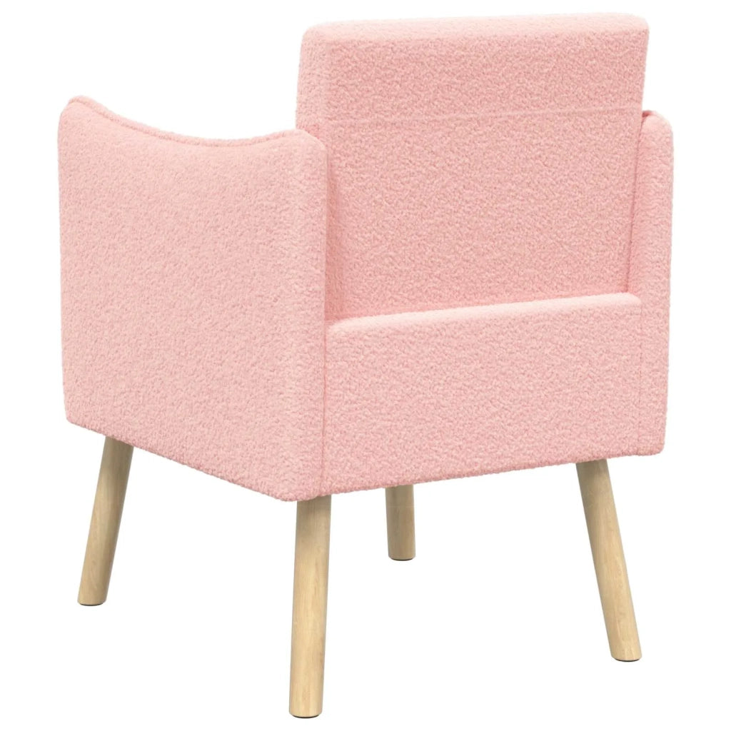 Sedia d'accento Rosa Bouclé 42044825