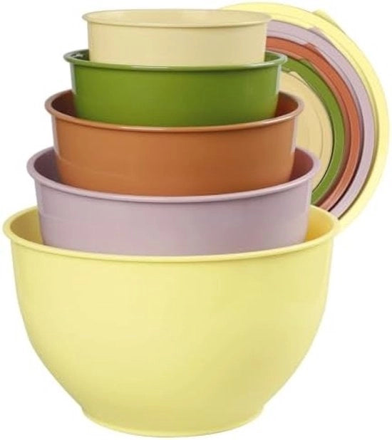 Set di contenitori riutilizzabili con coperchi per uso in cucina