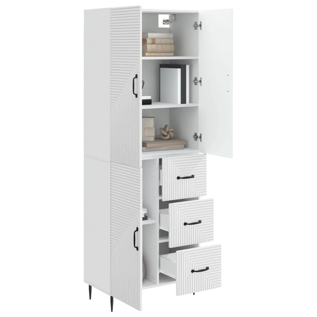 Set di armadi 2 pcs Bianco Lucido 66 x 34,5 x 89,5 cm 3416659