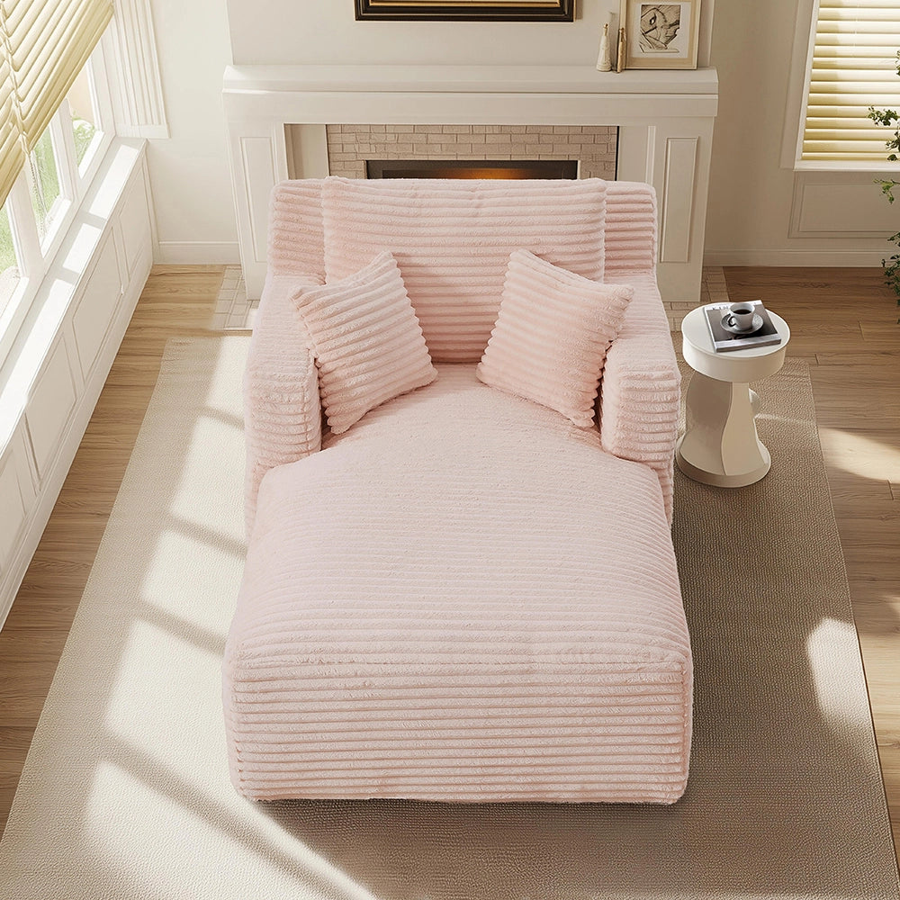 Canap?? letto in velluto costato - Xylo - Convertibile in chaise longue