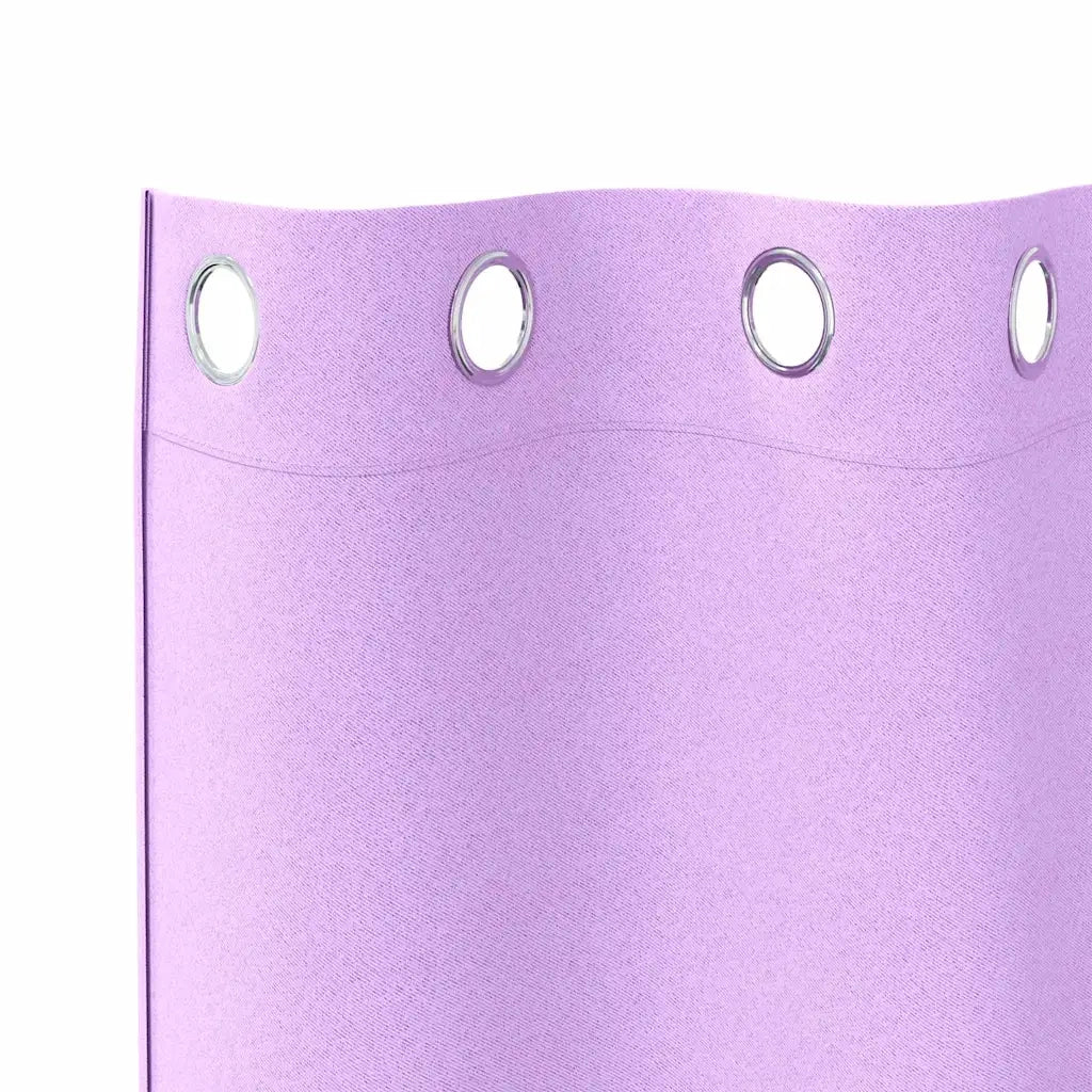 vidaXL Tende con tende 2 pcs Viola Poliestere