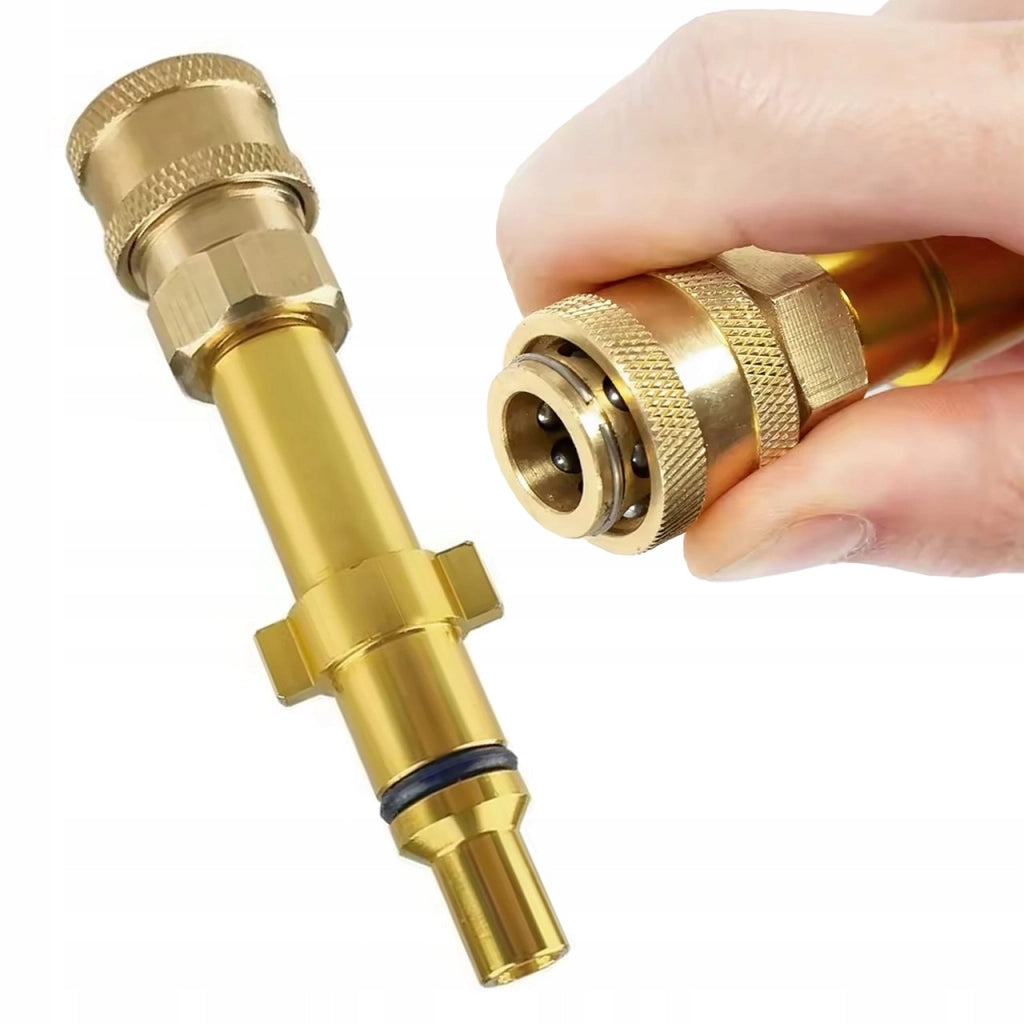 Adattatore in Ottone con Attacco Rapido 1/4" – Compatibile con Idropulitrici Nilfisk, Huter, Anlu, Kolner