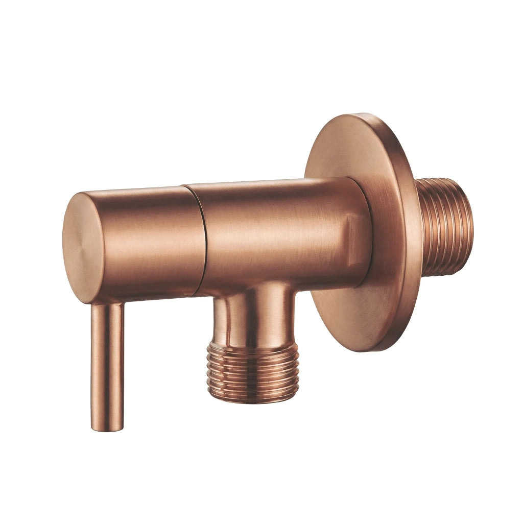 Valvola Ad Angolo 1/2" X 3/8" Brush Copper