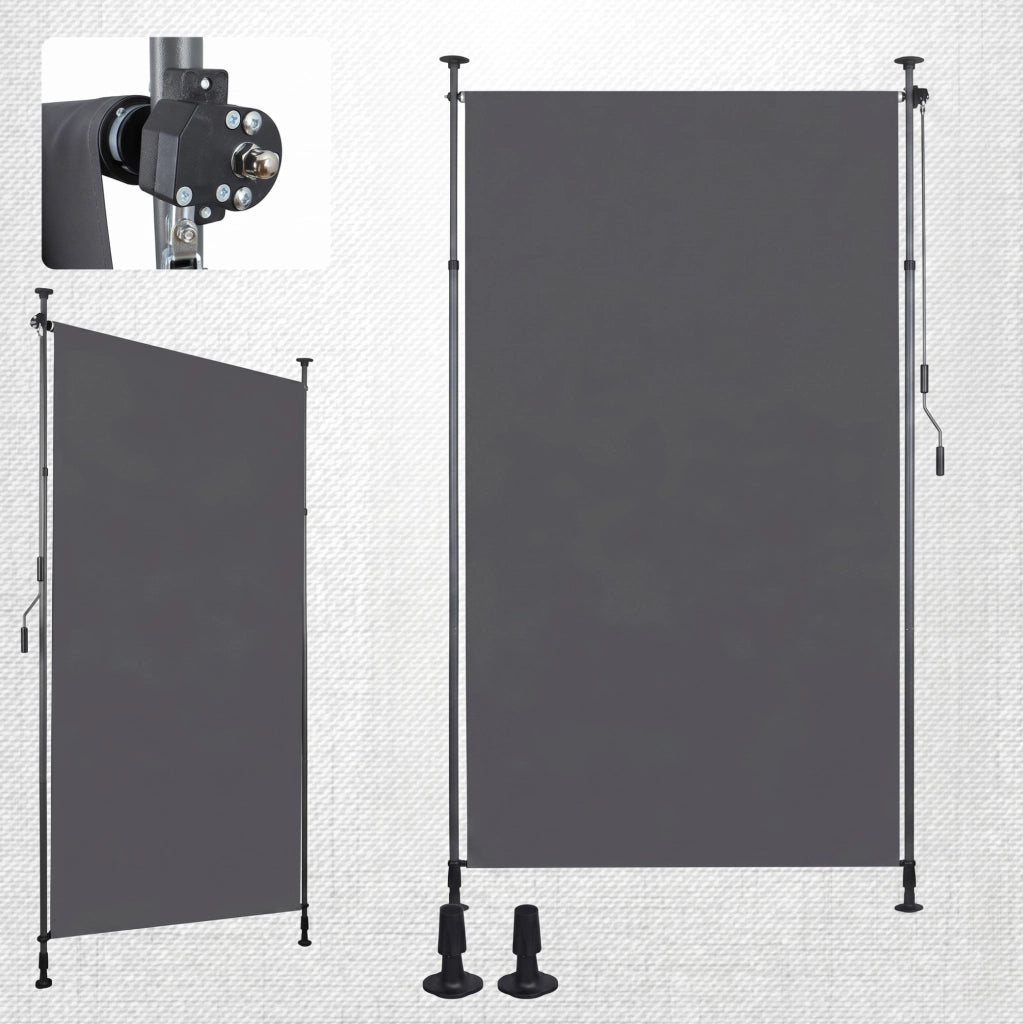 Tenda verticale da esterno con manovella; altezza regolabile 220-310 cm; antracite