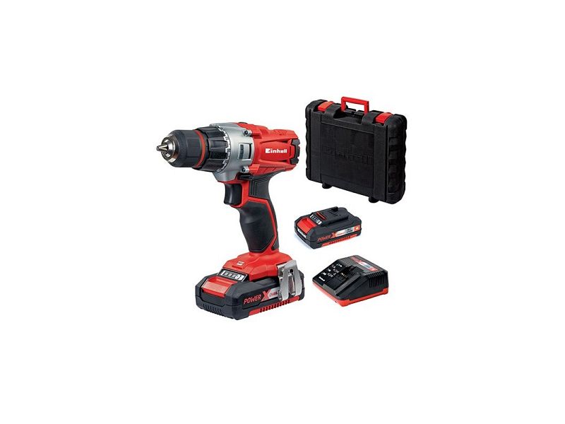 Trapano avvitatore Einhell TE-CD 18/2 Li Kit 2 batterie 1,5 Ah valigetta inclusa