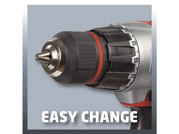 Trapano avvitatore Einhell TE-CD 18/2 Li Kit 2 batterie 1,5 Ah valigetta inclusa