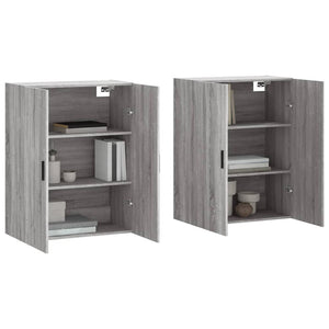 Mobili a Parete 2 pz Grigio Sonoma 69,5x34x90 cmcod mxl 94135