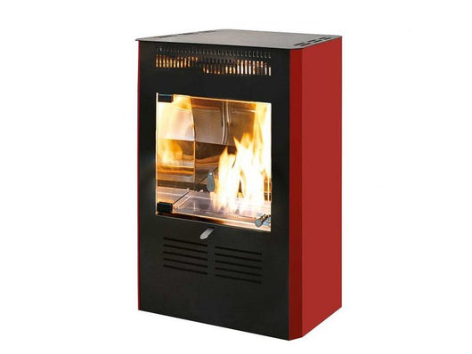 Stufa Bioetanolo Tecnoair Ruby 3000W - Design Bordeaux, Riscaldamento 90 m3