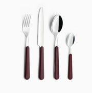 Servizio Set di Posate 24 pezzi in Acciaio Inox Eme Brio Bordeaux 10