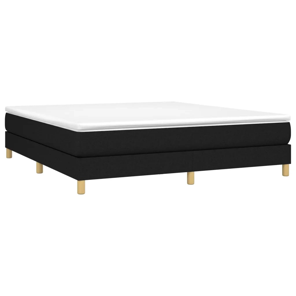 Struttura Letto a Rete a Molle Nero 180x200 cm in Tessuto 3120632