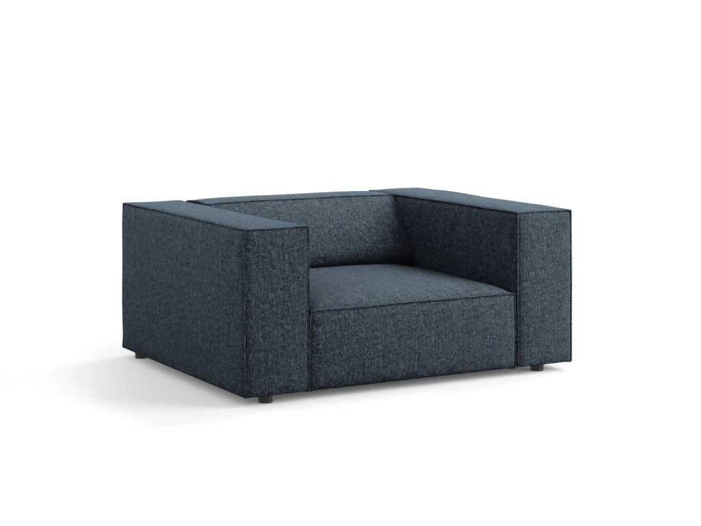 Cosmopolitan Design - Poltrona "Arendal" in ciniglia blu reale 