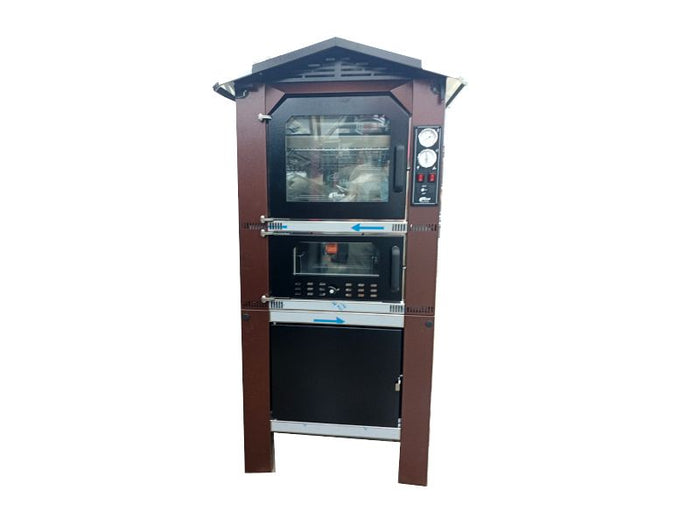 Forno Tafer da esterno modello Genesis 80 Classic a legna colore ramato 47x83cm