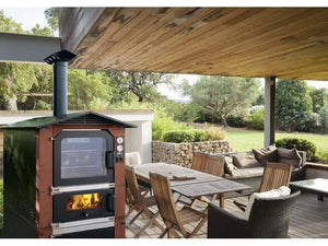 Forno Tafer da esterno modello Genesis 80 Classic a legna colore ramato 47x83cm