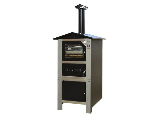 Forno Tafer da esterno modello Geos 80 a legna con carrello colore Grigio 47x81cm