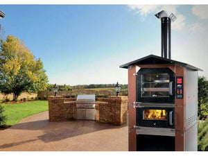 Forno Tafer da esterno modello Genesis 80 Classic a legna colore ramato 47x83cm