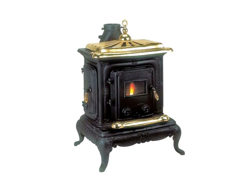 Stufa a legna in ghisa Parlor Big potenza 6kW design retrA~²