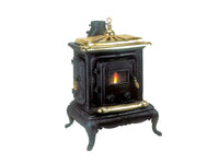 Stufa a legna in ghisa Parlor Big potenza 6kW design retrA~²