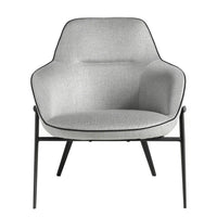 Poltrona in tessuto grigio