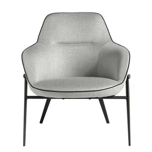 Poltrona in tessuto grigio