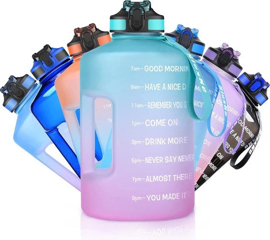 Ottimo fusto sportivo da 2,2 litri, BPA-free, impermeabile e ideale per fitness, allenamento e palestra.
