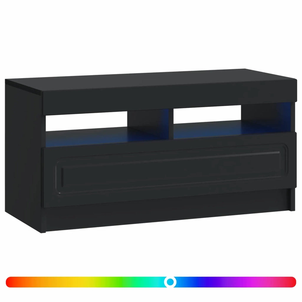 Mobile TV LED Nero Legno ingegnerizzato 897876