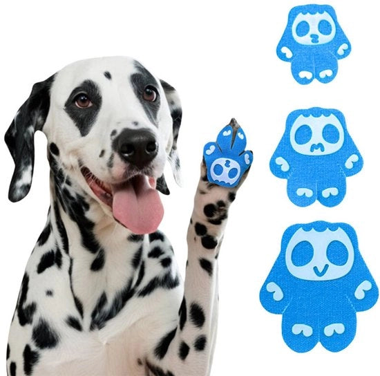 Antislip piastrine per cani - 1 confezione (8 pezzi) - Piastrine antislip per animali domestici - Respiranti, invisibili suoli per cani - Adesione forte - Adatti per cani anziani - Protegge le zampe - Prevene lesioni - Prevene graffi - Modello: M