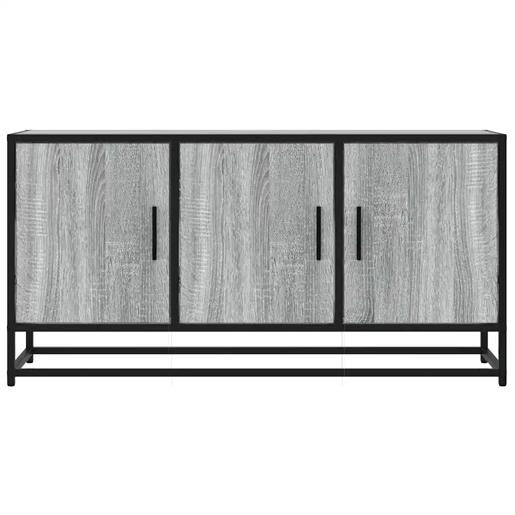 Mobile TV Grigio Sonoma 100x35x50 cm Legno Multistrato Metallo 848832