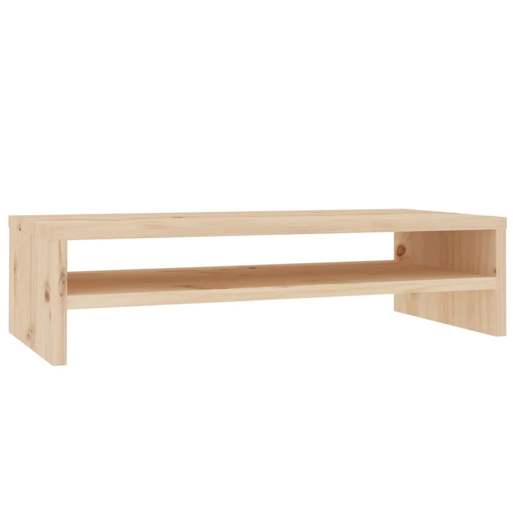 Supporto per Monitor 50x24x13 cm in Legno Massello di Pino 813914