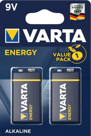 Batterie Alcalina 9V - 2 Pezzi - Efficacia Energetica per Apparecchi