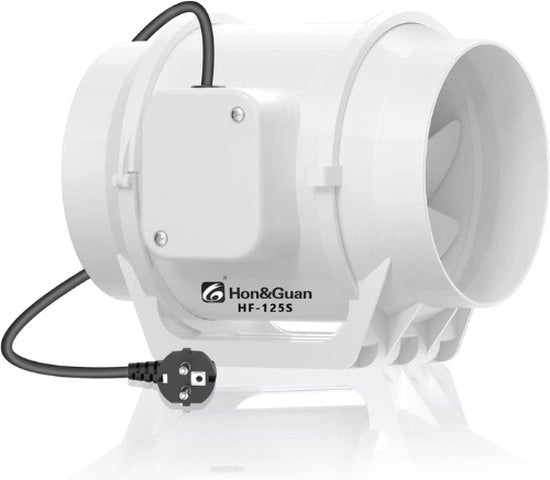 Ventilatore per il bagno - 125mm - Ventilatore a tubo - Ventilatore per bagno 125 MM - Ventilatore per bagno - Ventilatore a tubo ø 125 MM - Ventilatori per bagno - Ventilatore a tubo silenzioso