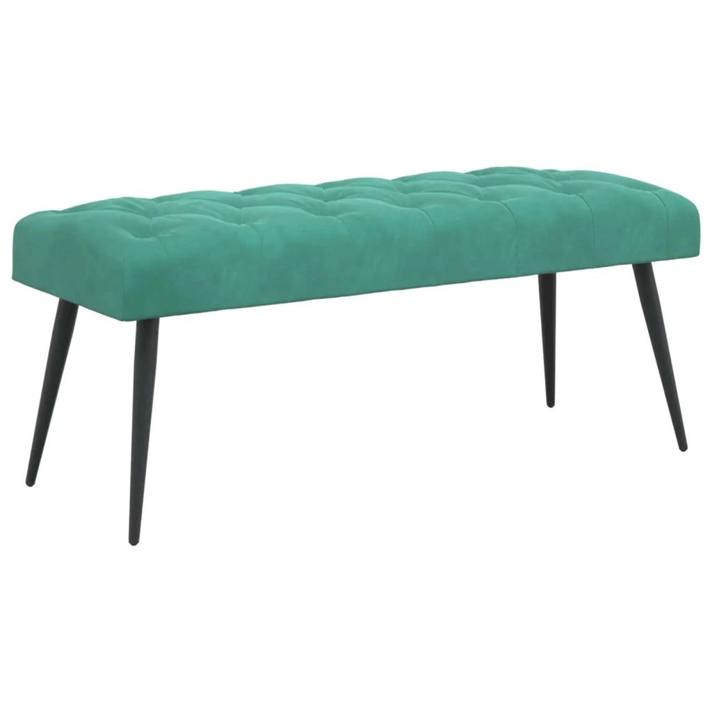 Panchina con bottoni imbottiti Turchese 110 x 40 x 46 cm 42038581