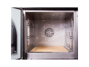 Forno a legna a fuoco indiretto Clementi Master tetto rosso - 45x80