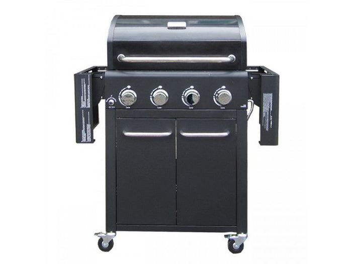 Barbecue a gas Generation Basic 4 bruciatori piani laterali pieghevoli - Rosso