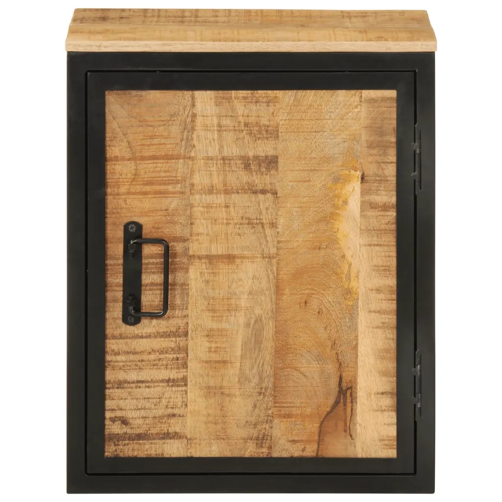 Mobile da Bagno | Armadio da bagno 40x30x50 cm in Legno Massello di Mango e Ferro