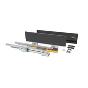 Cassetto esterno Concept 30kg, altezza 138mm, profondità 500mm, Acciaio, Verniciato bianco